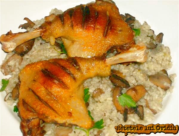 pulpe de rata cu risotto