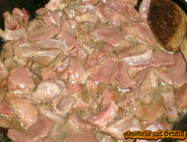 inima de porc cu sos de soia
