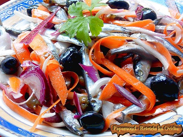 Salata de hamsii. Chilca cu ceapa - www.papamond (1)