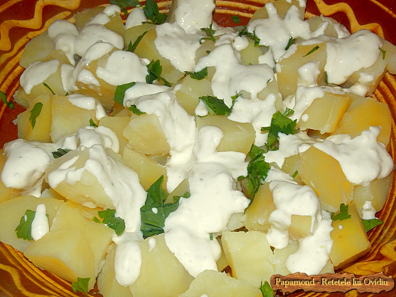 Ciolan afumat cu cartofi natur si sos de hrean - www.papamond. ro (8)