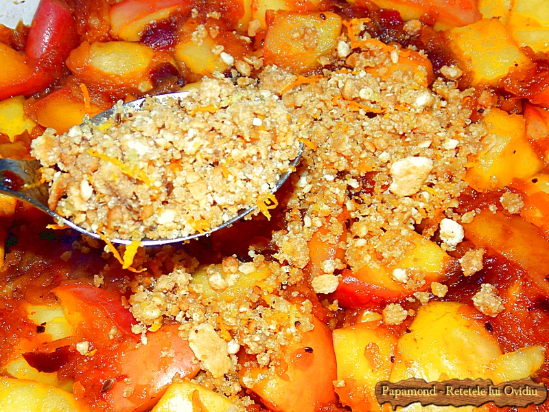 placinta englezeasca cu mere. Apple crumble - Papamond 14