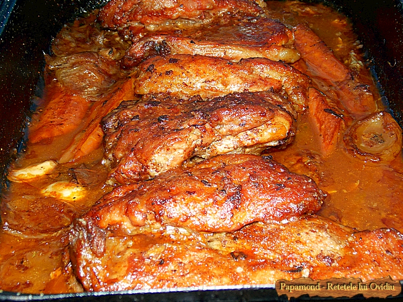 Friptura de Porc in Sos de Vin. Cu Cartofi Dulci (7)