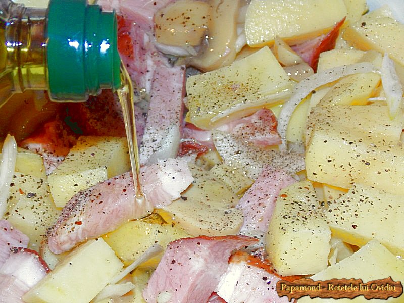 Cartofi cu Bacon si Ciuperci la Cuptor (2)