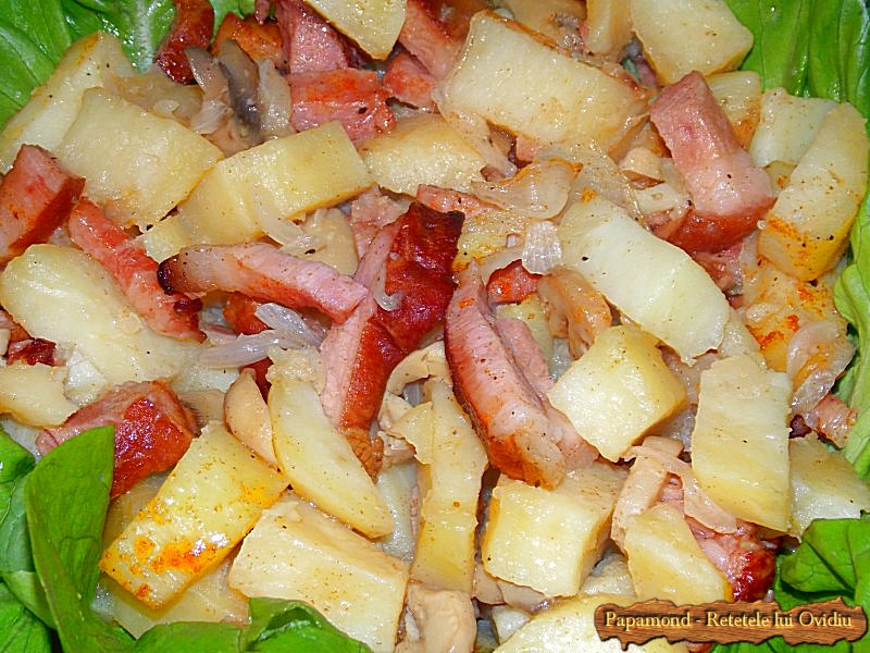 Cartofi cu Bacon si Ciuperci la Cuptor (5)