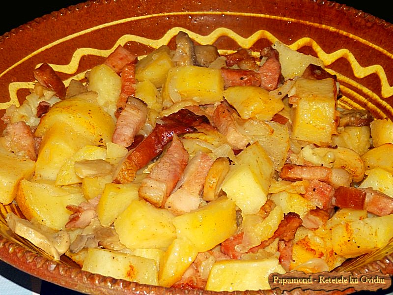Cartofi cu Bacon si Ciuperci la Cuptor (8)
