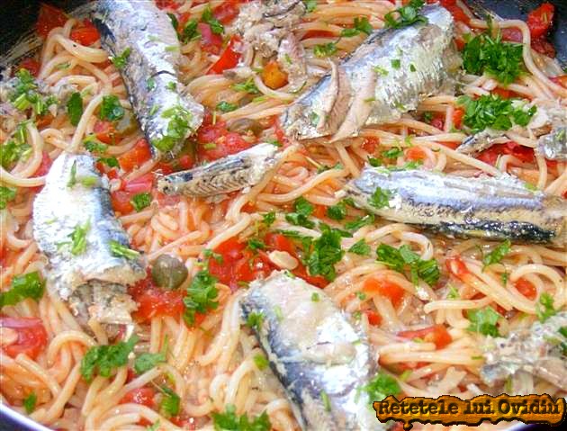 reteta de paste cu sardine